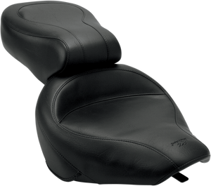 Mustang - Seat - Vintage - Wide - Touring - Without Driver Backrest - One-Piece - Smooth - Black - VN800 - Vintage Wide Touring Seat - 75933
