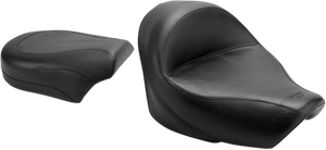 Mustang - Seat - Vintage - Wide - Touring - Without Driver Backrest - Two-Piece - Smooth - Black - VT750 - Vintage Wide Touring Seat - 76521