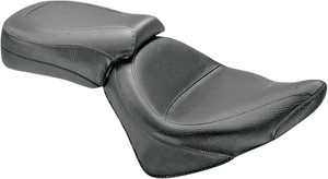 Mustang - Seat - Vintage - Wide - Touring - Without Driver Backrest - Two-Piece - Smooth - Black - Vegas - Vintage Wide Touring Seat - 76511 Mustang - Seat - Vintage - Wide - Touring - Without Driver Backrest - Two-Piece - Smooth - Black - Vegas - Vintage Wide Touring Seat - 76511
