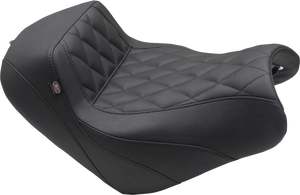 Mustang - Squareback/Fastback Solo Seat - Black - Diamond Stitch - Vulcan S '15-'23 - Squareback/Fastback Solo Seat - 76430 Mustang - Squareback/Fastback Solo Seat - Black - Diamond Stitch - Vulcan S '15-'23 - Squareback/Fastback Solo Seat - 76430