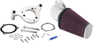 K & N - Intake Kit - Chrome - Exempt Aircharger & Performance Intake System - 57-1125P