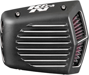K & N - Shaker Intake Kit - Black - Street Metal Air Intake System - RK-3955