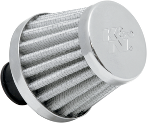 K & N - Vent Filter - White - Rubber Base Crankcase Vent Filter - 62-1600WT