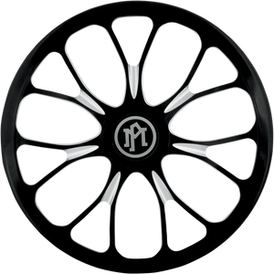 Performance Machine - Heathen Air Cleaner Insert - Black - Super Gas Universal Faceplate - 0206-2010HEA-BM