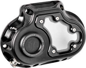 Performance Machine - Transmission Cover - Black Ops - Transmission Cover - 0177-2080M-SMB