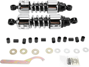 Progressive Suspension - 412 Cruiser Series Shocks - Chrome - 11.5" - Standard - 412 Series Cruiser Shocks  Standard - 412-4254C Progressive Suspension - 412 Cruiser Series Shocks - Chrome - 11.5" - Standard - 412 Series Cruiser Shocks  Standard - 412-4254C