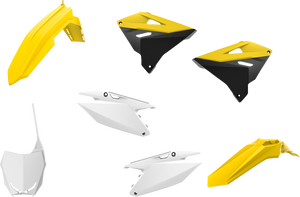 Polisport - Body Kit - Restyle - OEM Yellow/White/Black - RM 125/250 - Body Kit For Suzuki - 90864