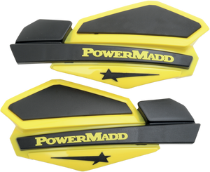Powermadd - Handguards - Suzuki Yellow/Black - Star Series Handguards - 34206 Powermadd - Handguards - Suzuki Yellow/Black - Star Series Handguards - 34206