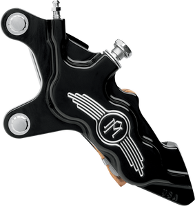 Performance Machine - 6 Piston Caliper - 13" - Left - Contrast Cut - Six-Piston Differential-Bore Front Caliper - 0051-2913-BM