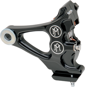 Performance Machine - 4-Piston Caliper - Rear - Contrast Cut - 84-99 Softail - Four-Piston Differential-Bore Caliper - 1274-0076-BM