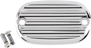 Joker Machine - Master Cylinder Cover - Finned - Chrome - Master Cylinder Cover - 08-01FN Joker Machine - Master Cylinder Cover - Finned - Chrome - Master Cylinder Cover - 08-01FN