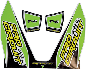 Pro Circuit - T-6 Decal - Green - T-6 Exhaust Decals - DC22T6-GRN Pro Circuit - T-6 Decal - Green - T-6 Exhaust Decals - DC22T6-GRN