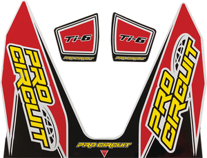 Pro Circuit - Ti-6 Decal - Red - Ti-6 Exhaust Decals - DC22TI6-RED Pro Circuit - Ti-6 Decal - Red - Ti-6 Exhaust Decals - DC22TI6-RED