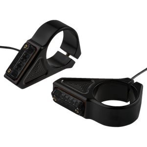 Joker Machine - Turn Signal - 39 mm - Amber - Black - Fork Mount Turn Signals - 05-303-1