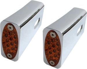 Pro-One Performance - Strut LED Marker Light - Chrome/Amber - Fender Strut LED Marker Lights - 909108