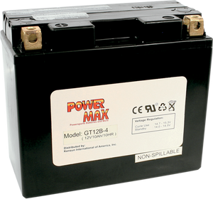 Power Max - Battery - GT12B-4 - Maintenance-Free Battery - GT12B-4 Power Max - Battery - GT12B-4 - Maintenance-Free Battery - GT12B-4