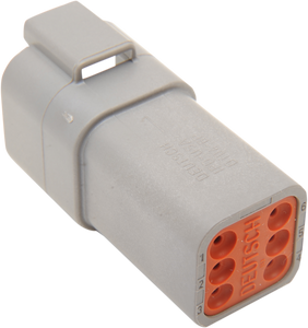 Namz - Deutsch Receptacle - 6 Pin - Gray - Deutsch DT Sealed Connector Component  Wiring Connector - DR-6G