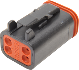 Namz - Deutsch Plug - 4 Pin - Black - Deutsch DT Sealed Connector Component  Wiring Connector - DP-4B
