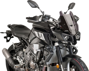 Puig - Race Windscreen - Dark Smoke - MT10 - Z-Racing Windscreen - 8917F