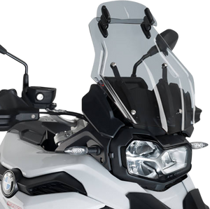 Puig - Touring Windscreen w/ Visor - Smoke - Touring Windshield with Visor - 3832H Puig - Touring Windscreen w/ Visor - Smoke - Touring Windshield with Visor - 3832H