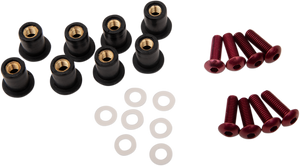 Puig - Windscreen Screw Kit - Red - Windscreen Screw Kit - 0957R Puig - Windscreen Screw Kit - Red - Windscreen Screw Kit - 0957R