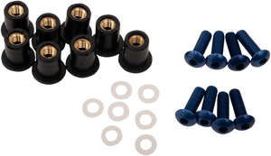 Puig - Windscreen Screw Kit - Blue - Windscreen Screw Kit - 0957A Puig - Windscreen Screw Kit - Blue - Windscreen Screw Kit - 0957A