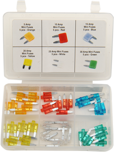 Performance Tool - Fuse Assortment - Mini - LED - 30-Piece - Fuse Assortment - W5377 Performance Tool - Fuse Assortment - Mini - LED - 30-Piece - Fuse Assortment - W5377