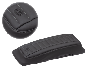 Mustang - Saddlebag Lid Covers - Black/Gunmetal Gray - '93-'13 FL - Saddlebag Lid Covers - 77637GM Mustang - Saddlebag Lid Covers - Black/Gunmetal Gray - '93-'13 FL - Saddlebag Lid Covers - 77637GM