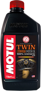 Motul - V-Twin Synthetic Oil - 20W-50 - 1 U.S. quart - V-Twin Synthetic 4T Engine Oil - 108061 Motul - V-Twin Synthetic Oil - 20W-50 - 1 U.S. quart - V-Twin Synthetic 4T Engine Oil - 108061