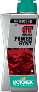 Motorex - Power Synt 4T Engine Oil - 5W-40 - 1L - Power Synt Synthetic 4T Engine Oil - 198462
