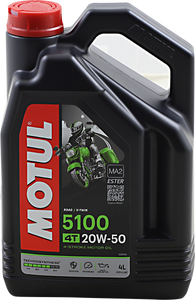 Motul - 5100 4T Synthetic Blend Oil - 20W-50 - 4L - 5100 Synthetic Blend 4T Engine Oil - 109945 Motul - 5100 4T Synthetic Blend Oil - 20W-50 - 4L - 5100 Synthetic Blend 4T Engine Oil - 109945