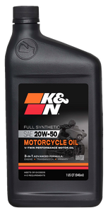 K & N - Synthetic Engine Oil - 20W50 - 1 U.S. quart - Synthetic Engine Oil - 108063