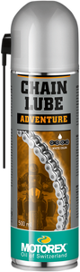 Motorex - Chain Lube Adventure - 500ml - Aerosol - Chainlube Adventure Chain Lubricant - 195282 Motorex - Chain Lube Adventure - 500ml - Aerosol - Chainlube Adventure Chain Lubricant - 195282