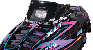 Powermadd - Windshield - 11.5" - Black - Polaris - Cobra Windshield - 11120 Powermadd - Windshield - 11.5" - Black - Polaris - Cobra Windshield - 11120