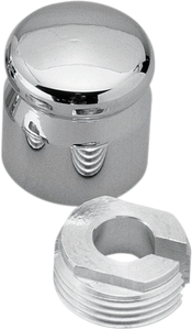 Pro-One Performance - Choke Knob Cover - Smooth - Chrome Billet Choke Cable Knob Cover - 200210