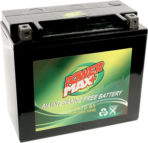 Power Max - Battery - YTX20-BS - Maintenance-Free Battery - GTX20-BS