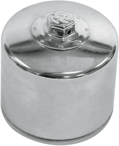 K & N - Oil Filter - Chrome - Big Twin - Performance Oil Filter - KN-172C
