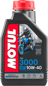 Motul - 3000 Mineral 4T Engine Oil - 10W-40 - 1L - 3000 Mineral 4T Engine Oil - 107672 Motul - 3000 Mineral 4T Engine Oil - 10W-40 - 1L - 3000 Mineral 4T Engine Oil - 107672