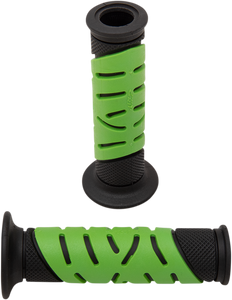 Pro Grip - Grips - Gel - 719 - Open Ends - Black/Green - 719 Dual Density Sportbike Grips - 719BKGNOE Pro Grip - Grips - Gel - 719 - Open Ends - Black/Green - 719 Dual Density Sportbike Grips - 719BKGNOE
