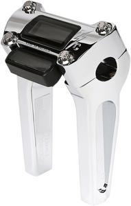 Thrashin - Risers - Straight - 6" - Gauge Cutout - Chrome - Handlebar Riser - TSC-6025-3 Thrashin - Risers - Straight - 6" - Gauge Cutout - Chrome - Handlebar Riser - TSC-6025-3