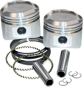 S&s Cycle - Replacement Pistons with Rings - Super Stock Cylinder Heads - 92-2026