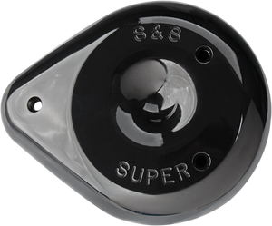 S&s Cycle - Teardrop Air Cleaner Cover - Gloss Black - Air Cleaner Cover - 170-0384A