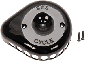 S&s Cycle - Mini Tear-Drop Air Cleaner Cover - Black - Stealth Air Cleaner Cover - 170-0366