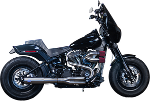 S&s Cycle - SuperStreet 2:1 50 State Exhaust System - M8 Softail - Stainless Steel - SuperStreet 2:1 50 State Exhaust System - Stainless Steel - 550-0996B