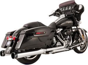 S&s Cycle - El Dorado Dual Exhaust System - Chrome - Black Thruster - El Dorado Dual Exhaust System - 550-0699C