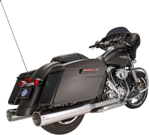S&s Cycle - 4.5" Mufflers - Chrome with Chrome Tracer - MK45 Slip-On Mufflers - 550-0624