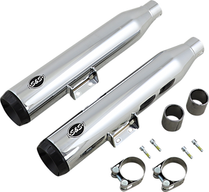 S&s Cycle - Grand National Slip-On Mufflers - Chrome - Grand National 50 State Slip-On Mufflers - 550-0757B S&s Cycle - Grand National Slip-On Mufflers - Chrome - Grand National 50 State Slip-On Mufflers - 550-0757B