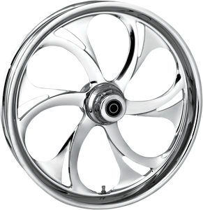 Rc Component - Recoil Front Wheel - Single Disc/No ABS - Chrome - 23"x3.75" - '00-'07 FLT - One-Piece Forged Aluminum Wheel  Recoil - 23750-9035-105C