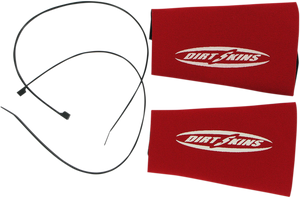 Schampa & Dirt Skins - 7.5" Inverted Dirt Skins Fork Covers - 2 mm Neoprene - Red/White - Dirt Skins Fork Covers  Inverted - DSFRKSEAL12-3 Schampa & Dirt Skins - 7.5" Inverted Dirt Skins Fork Covers - 2 mm Neoprene - Red/White - Dirt Skins Fork Covers  Inverted - DSFRKSEAL12-3