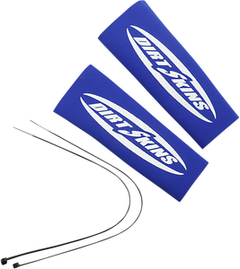 Schampa & Dirt Skins - 7.5" Standard Dirt Skins Fork Covers - 2 mm Neoprene - Blue/White - Dirt Skins Fork Covers Standard - DSFRKSEAL11-2 Schampa & Dirt Skins - 7.5" Standard Dirt Skins Fork Covers - 2 mm Neoprene - Blue/White - Dirt Skins Fork Covers Standard - DSFRKSEAL11-2